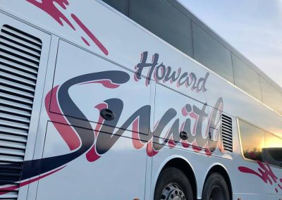 Howard snaith buses commercial branding vinyl graphics